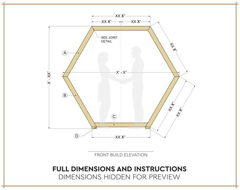 Portable Hexagon Wedding Arbor DIY Plans PDF Collapsible Etsy UK