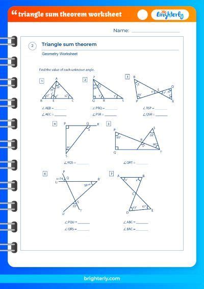 Triangle Sum Theorem Notes And Worksheets Lindsay Bowden Worksheets