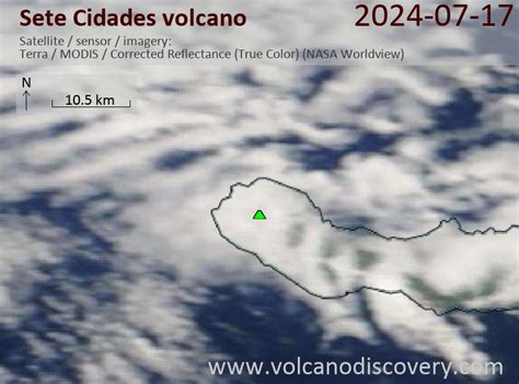 Latest Satellite Images of Sete Cidades Volcano | VolcanoDiscovery