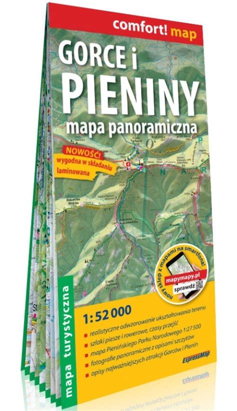 Gorce I Pieniny Mapa Turystyczna Laminowana Mapa Turystyczna