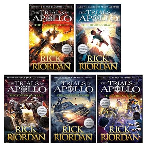 Trials Of Apollo Series 5 Books Collection Set By Rick Riordan The