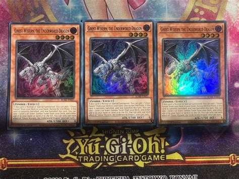 3x Ghost Wyvern The Underworld Dragon Blmr En025 Ultra Rare