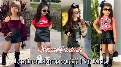 Kids Wear Leather Mini Skirts Outfits Ideas Leather Skirts