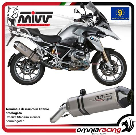 Mivv Exhaust Slip On Speed Edge Approved Titanium Bmw R1200gs