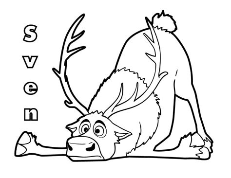 Sven Coloring Page Download Print Or Color Online For Free