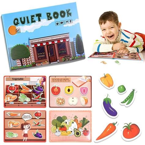 Montessori Quiet Book Busy Book Livre Occupé Éducatif Puzzle Sensoriel