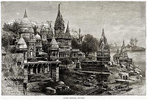 Hindu Temples, Benares stock image | Look and Learn