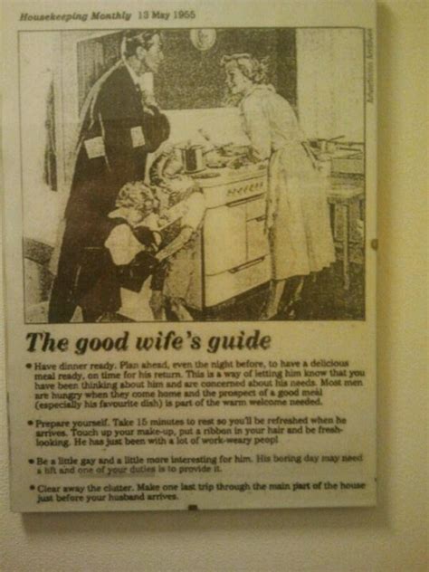 How To Be A Good House Wife The Good Wifes Guide Stepford Wife