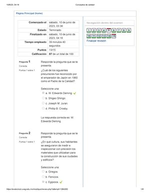 Administración y Control de la Calidad ADMINISTRACIÓN Y CONTROL DE LA