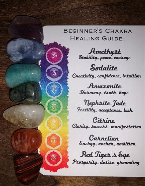 Beginners Chakra Crystal Set Etsy