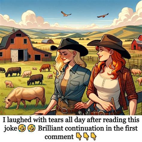 A Blonde And A Redhead Have A Ranch They Have Just Lost Their Bull My Healthy Life
