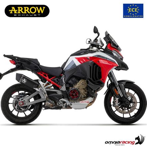 Arrow Veloce Black Titanium Exhaust Slip On Approved For Ducati