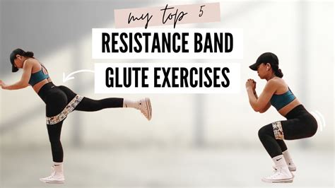 My Top 5 Resistance Band Glute Exercises Grow Your Glutes At Home Youtube