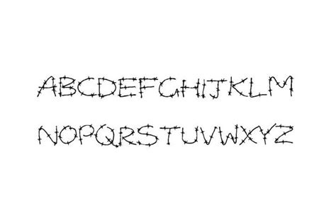 Barbed Wire Font Free Download | Fonty Fonts