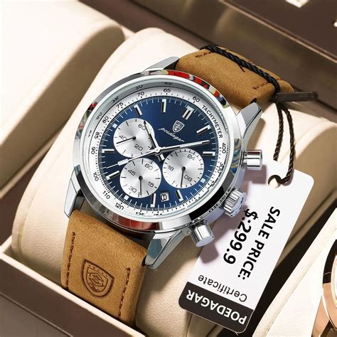 Poedagar Top Brand Luxury Man Watch Waterproof Chronograph Luminous