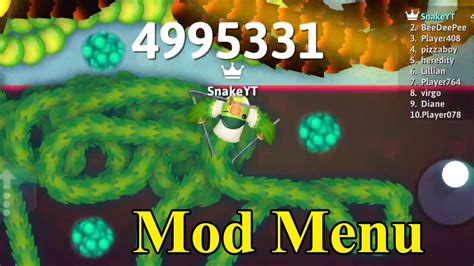 Omg World Biggest Snakes Here Snake Io Mod Menu Gameplay