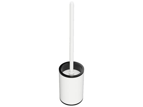 Free Standing Toilet Brush Holder Premium White Haccess Haccess