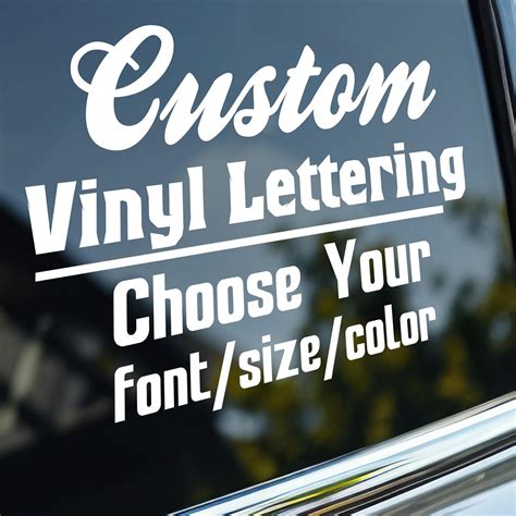 Amazon.com: Custom Vinyl Lettering Decals for Car - Personalized Bumper