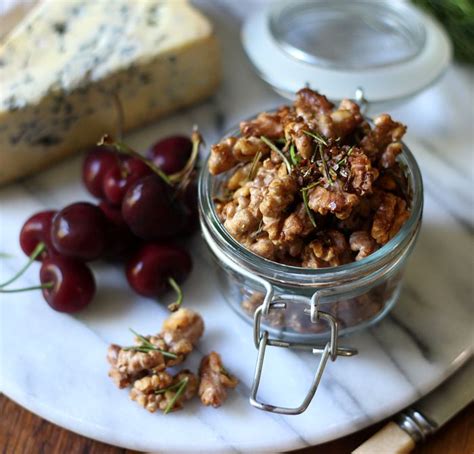 Salted honey and rosemary roasted walnuts