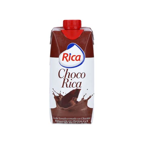 Leche Con Chocolate UHT 18 500 ML Choco Rica Abastos