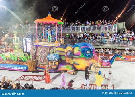 Traditional Carnival in Encarnacion, Paraguay Editorial Stock Image ...