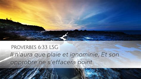 Proverbes Lsg Desktop Wallpaper Il N Aura Que Plaie Et Ignominie