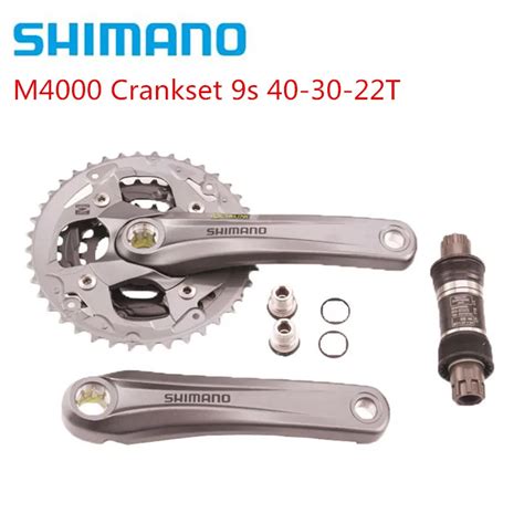 Shimano Acera Fc M4000 Crankset Front Chainwheel 3x9 Speed 170mm 22 30 40t With Octalink Bb