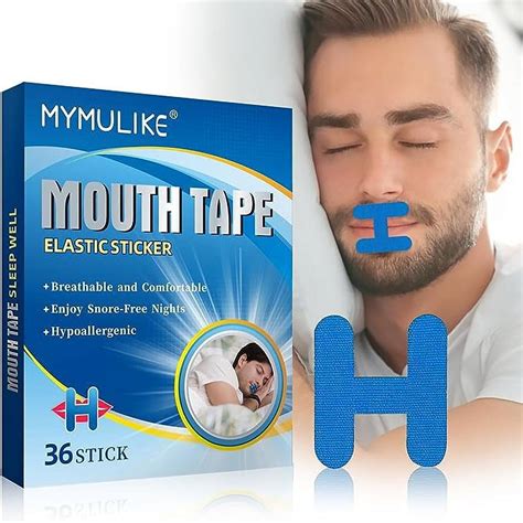 Mouth Tape for Sleeping 36 H-Shape Mouth Plasters, Anti Snoring ...