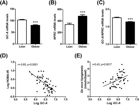 Human Adipose Tissue Gene Expression From Microarrays Of Gc A A Nprc