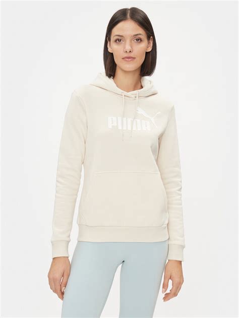 Puma Mikina Ess Logo 586789 Écru Regular Fit Modivo cz