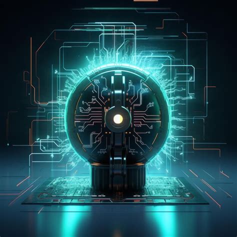 Premium Ai Image Illustration Showcasing Cyber Security And Lock