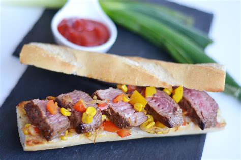 Steak Baguette Mit Feurigem Gemüse Christina Maria Weissbacher