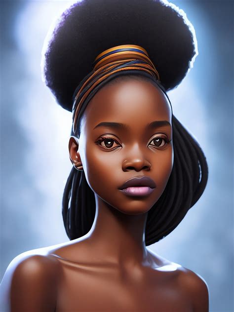 Download Generated Girl African Woman Royalty Free Stock