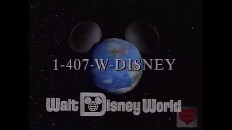 Walt Disney World Television Commercial 1991 Youtube