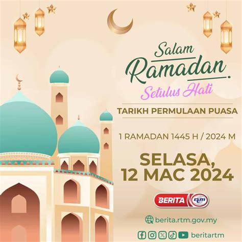 Live Pengumuman Puasa 2024 And Tarikh 1 Ramadan