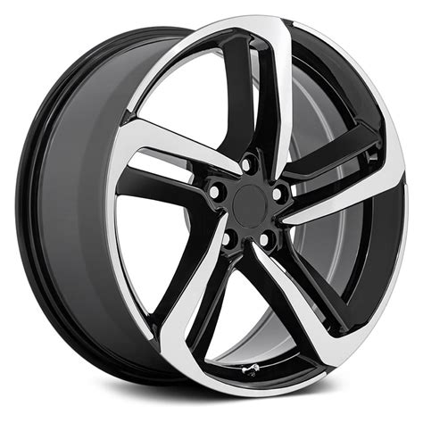 Performance Replicas Wheels Gloss Black With Machined Face Rims