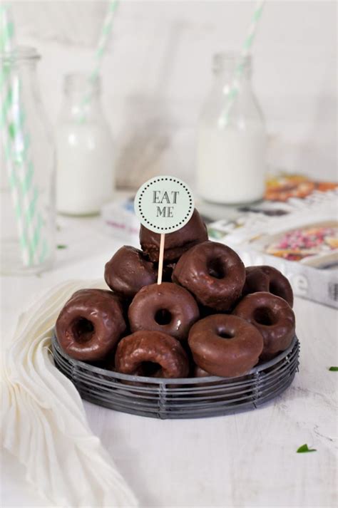 Dónuts Horneados Con Chocolate Receta Fácil Y Sencilla Donuts Al