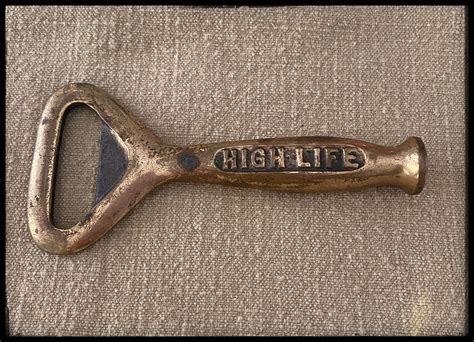 Vintage Brass Miller High Life Bottle Opener Muddler Ice Etsy