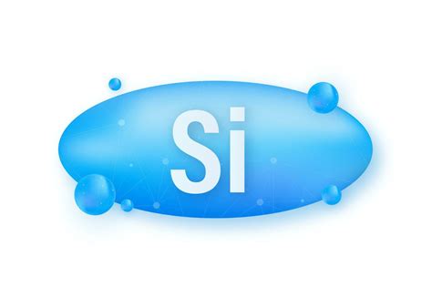 Mineral Si Silicium Blue Shining Pill Capsule Icon Substance For