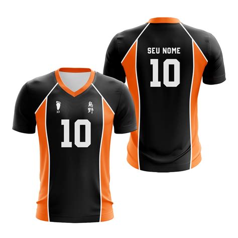 Camisa Uniforme Haikyuu Karasuno Escolha O Seu NÚmero Shopee Brasil