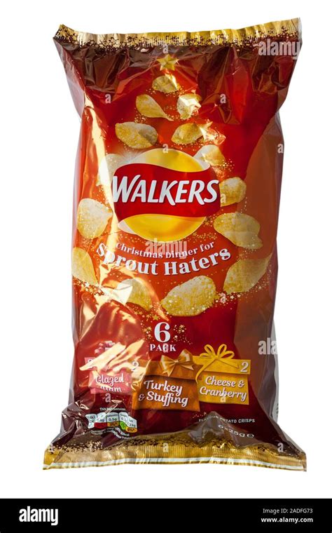 Multipack Bag Of Walkers Christmas Dinner For Sprout Haters Crisps With