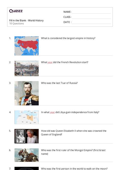 50 The Mongol Empire Worksheets On Quizizz Free And Printable