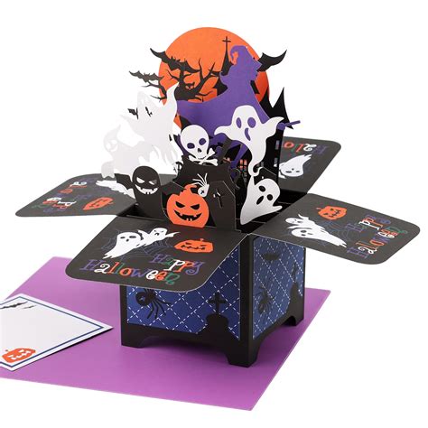 Buy Giiffu Halloween Pop Up Box Card Haunted Mansion Pop Up Card D