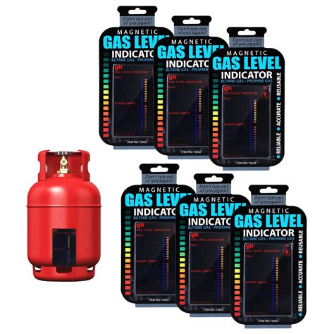 Propane Tank Gauge Level Indicator 6 Pack Magnetic Gas Level Indicator Reusable