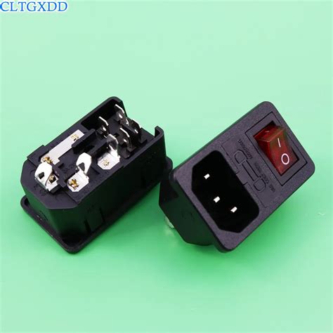 NEW HIGH QUALITY Red Light Power Rocker Switch Fused IEC 320 C14 Inlet