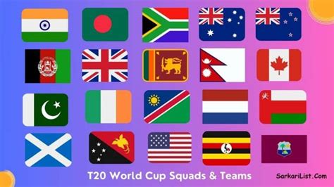 T20 World Cup Squads List 2024 Full List Of All 20 Teams