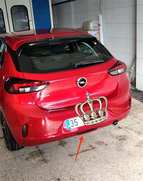 PSA GRUP OPEL CORSA F Peugeot 208 ARKA TAMPON SiyAH Sis LAMBASI ORJ