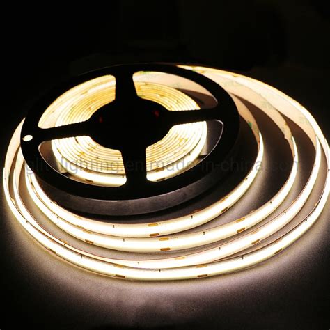 No Dots High Cri Warm White Dc V Light Cob Flexible Led Strip China