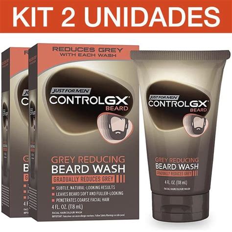 Kit Com 2 Shampoo Control Gx Para Barba Redutor De Grisalho Just For Men Shampoo Magazine