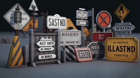 Road Symbol Signs and Panels, Traffic Sy... | Stock Video | Pond5